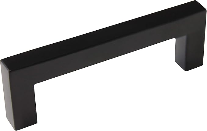 RCH Hardware HD-SS128-96 Hollow Stainless Steel Modern Cabinet Drawer Handle Pull, 3 3/4 Inch, Black (2 Pack)