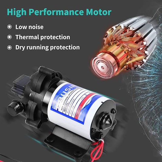 2088-422-144 RV Pump,12V 3.3GPM Diaphragm Water Pump, 45Psi 12MNPT Connection, Great for RV or Any Other Water Delivery Purpose