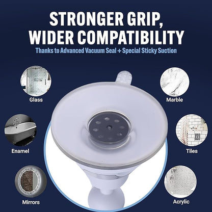 MIRRORVANA Fogless Shower Mirror for Shaving with Upgraded Suction, Anti Fog Shatterproof Surface and 360 Swivel - 6.3" x 6.3"