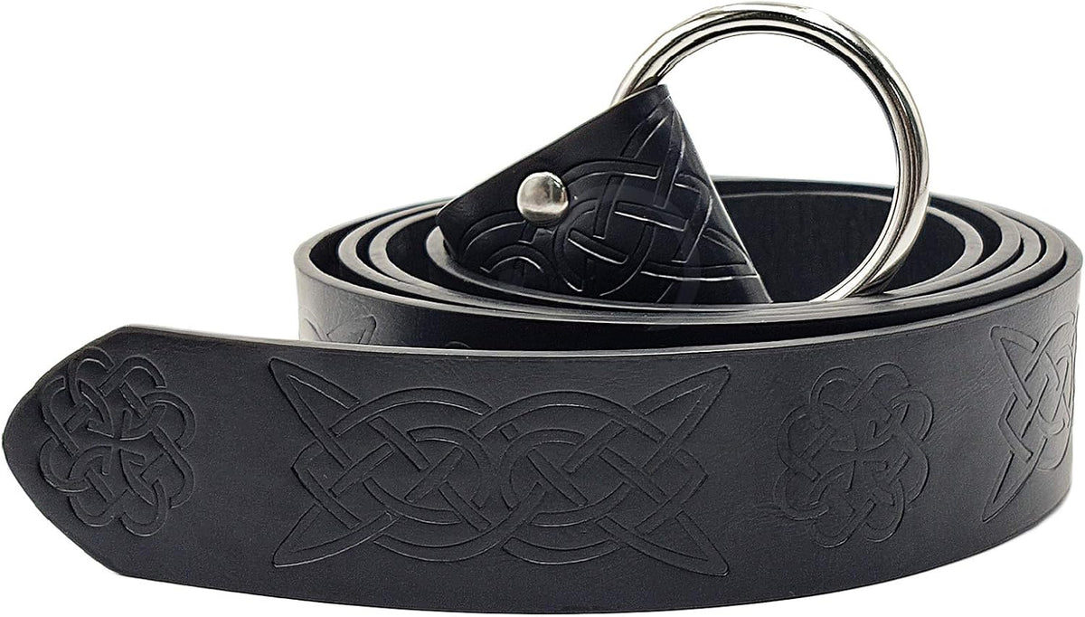 GYQMBT Medieval Leather Belt,Renaissance Knight Belt,Retro Viking Halloween Accessory Men Women