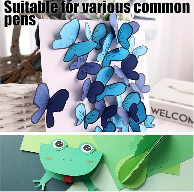 Koogel 50 Sheets Colored Cardstock Paper, Includes 40 Sheets 120gsm and 10 Sheets 250gsm Construction Paper for DIY Crafts Scrapbook