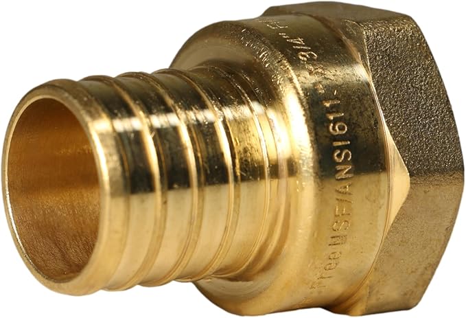 2 Pieces XFITTING 1'' x 3/4'' Female Adapter, 1'' Pex B, 3/4'' Female NPT Threaded