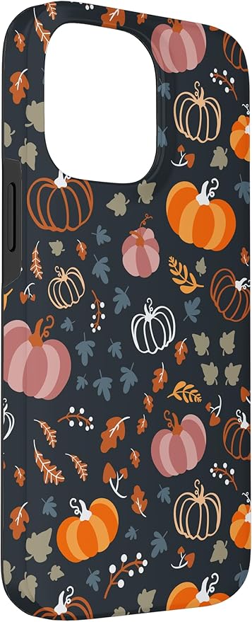 iPhone 14 Pro Max Autumn Falling Leaves Pumpkin Spice Harvest Happy Fall Case