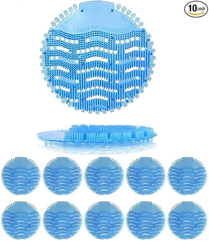 10 Packs Toilet Urinal Screen Tablets No Splash Fits Most Top Urinal Brands at Restaurants, Offices, Schools, etc Splash-Proof  30-Day