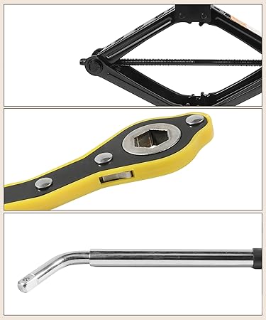 Car Jack Kit,Scissor Jack,Scissor Lift Jack for Car 2 Ton,Car Accessories Car Jack Tire Jack Tool Kit,Universal Car Emergency Kit with Lug Wrench,Portable Tire Changing Kit for Car Truck SUV