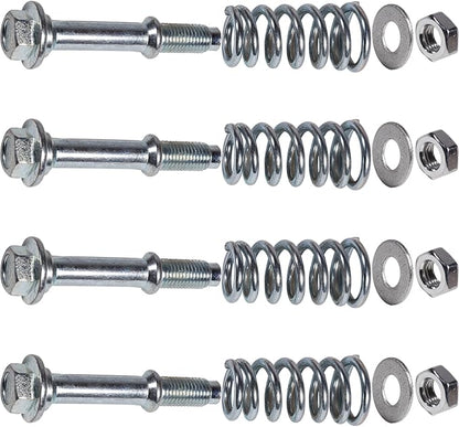 BEONEO-675-221 M10x1.25X75CM Antirust Exhaust Manifold Bolt Nut and Spring Repair Kit 4set for Replacement Bolt and Spring Hardware Kit 36454; 4978; 4979;206068H30A;90501A0006; 90501A0031.