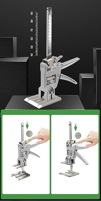 Home Labor-Saving Fine-Tuning Lifter Cabinet Jack Mattress Tile Height Adjuster DIY Woodworking Clamp Tool Load 200KG
