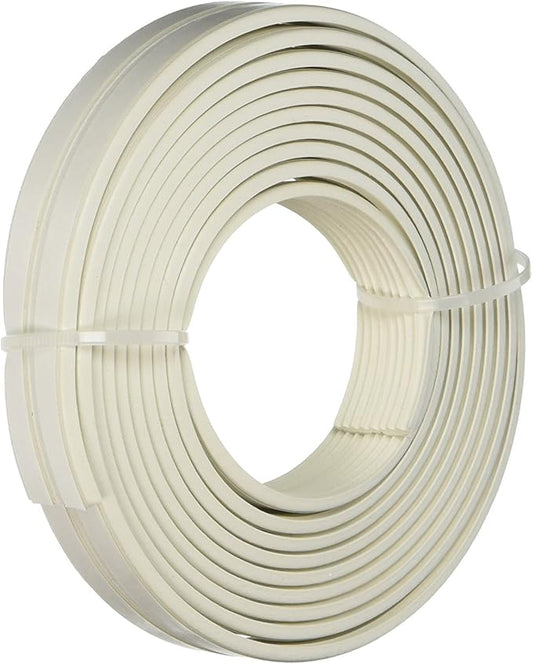 Frost King V23WA Ribbed Rubber Self-Stick Weatherseal Tape, 38" W, 18" T, 17 ft L, White