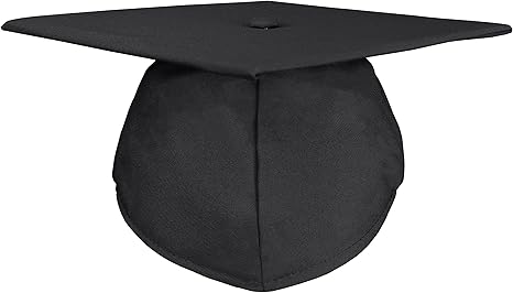 GradPlaza Matte Graduation Cap with 2024 and 2025 Tassel Adult Graduation hat for High School College