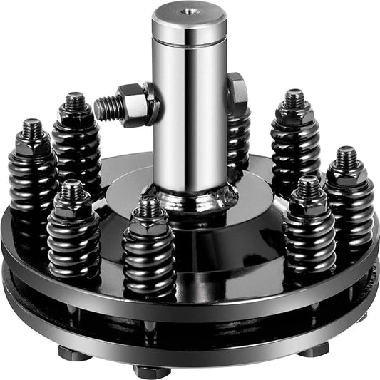1 3/8" Smooth Round Ends PTO Friction Clutch For Tractor, Carburized Steel Adjustable Rotary Black Brush Hog Slip Clutch