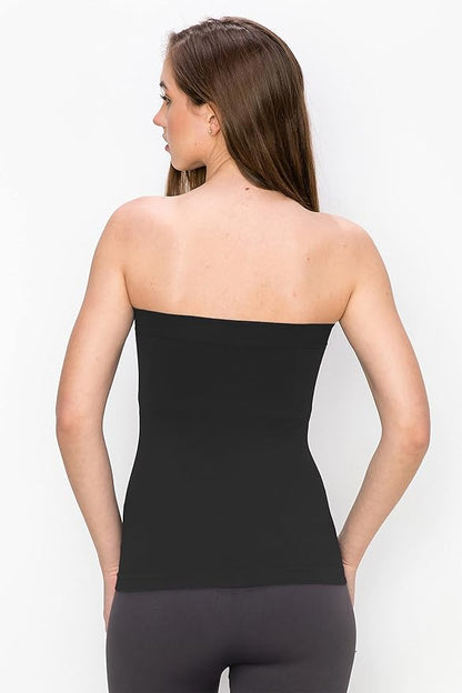 Kurve Medium Length Tube Top with Built-in Shelf Bra, UV Protective Fabric UPF 50+ (Made with Love in The USA)