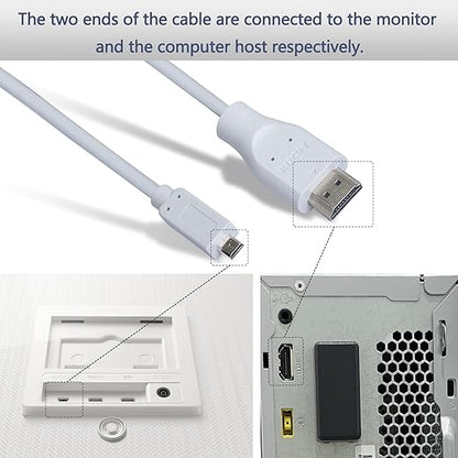 M8 HDMI Cable Compatible with Samsung M8 Smart Monitor BN39-02815A One Connect Cable for S27C900PAN LS32BM801 LS32BM80B LS32BM80G LS32BM80P S32BM805UN HWS801B HWS801D Monitor Cord,1.5m4.92ft
