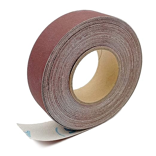 400 Grit Continuous Sandpaper Roll 1" x 26 Feet Emery Cloth Aluminium Oxide Abrasive Sandpaper Roll Drum Sander Sandpaper Rolls for Wood Furniture Finishing Metal Sanding Automotive Polishing