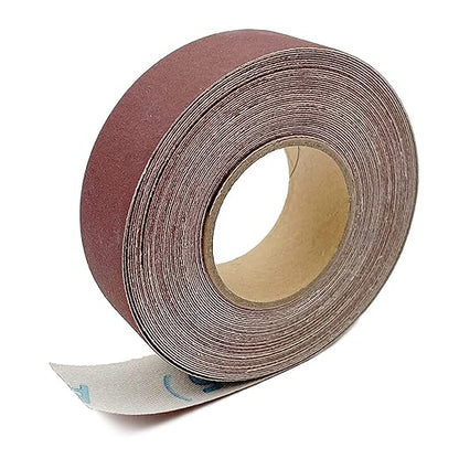 400 Grit Continuous Sandpaper Roll 1" x 26 Feet Emery Cloth Aluminium Oxide Abrasive Sandpaper Roll Drum Sander Sandpaper Rolls for Wood Furniture Finishing Metal Sanding Automotive Polishing
