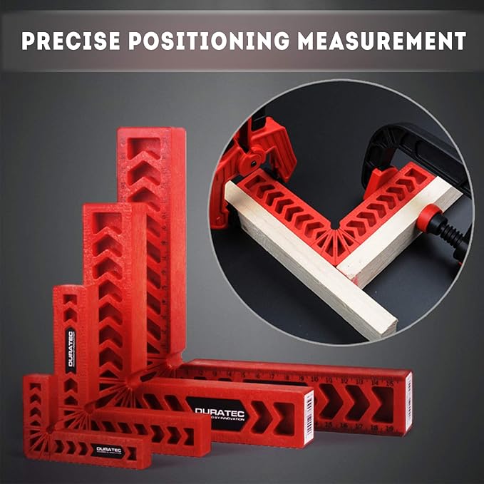 Positioning Squares, Woodworking Tool, Clamping 90 Degree Angles for Picture Frames, Boxes, Cabinets or Drawers (Set of 2) 6-Inch