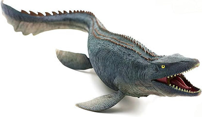 GeminiGenius Mosasaurus Dinosaur Toy with Movable Jaw, Large Marine Realistically Dinosaur, Ocean Dino World Animal Figure Toy Gift and Party Supplie for Kids