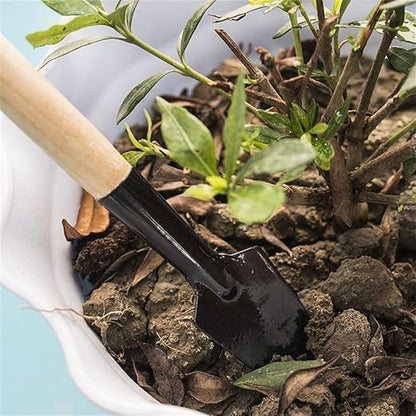 Hand Shovel for Gardening Trowel Garden Tool -3Pcs Planting Tools Garden Rake Ergonomic Hand Tools Set Shovel Indoor Plants Tools - Gardening Tools Heavy Duty Shovel Garden Tool Set (Small)