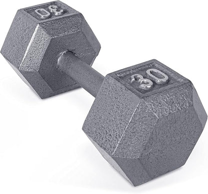 CAP Barbell Cast Iron Hex Dumbbell | Multiple Options (30 lb)