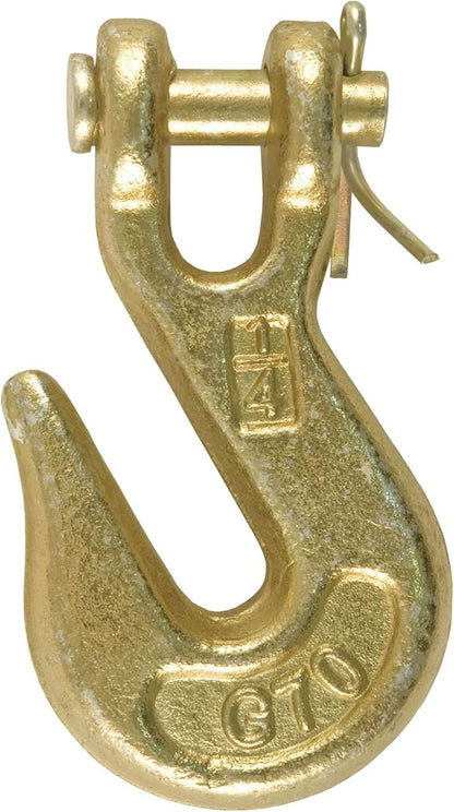 CURT 81502 1/4-Inch Forged Steel Clevis Grab Hook, 3,150 lbs. Work Load, 3/8-In Pin