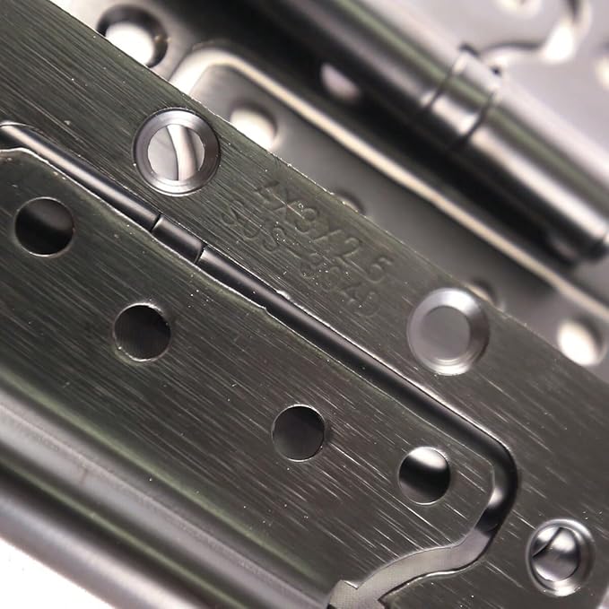 3 Pieces Black 304 Stainless Steel Door with Silent Hinges, Specifications 4  3  2.5 Hinge(3 pc Black hige)