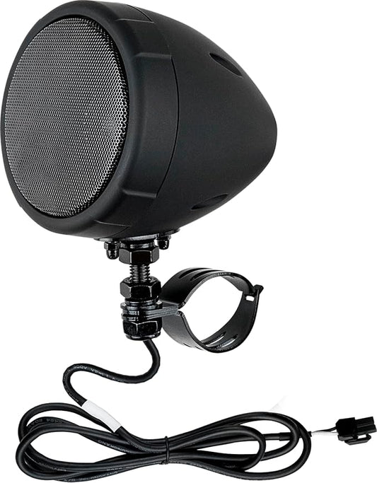 Audiopipe 3 Motorcycle Amplified Speaker System (APMC-503KT), 50W, Class D, Compact, Wireless, Weatherproof, IPX-5 Waterproof, AUX, Volume Control Knob, Adjustable Brackets, ATV's, UTV's