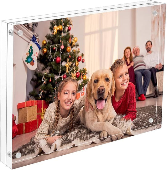 NIUBEE 8x10 Acrylic Picture Frame, Double Sided Magnetic Photo Frames