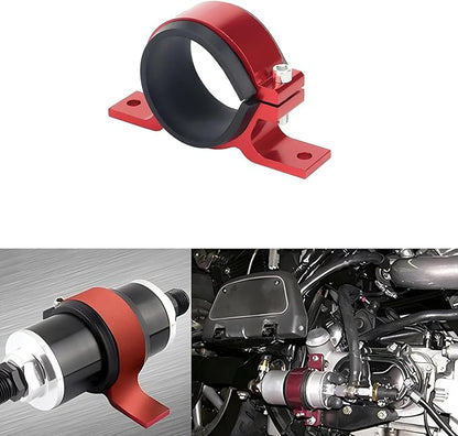 Car Fuel Pump Fuel Filter Mounting Bracket,60mm Fuel Filter Mounting Bracket, Fuel Pump Clamp Holder,Fuel pump mounting bracket- Red
