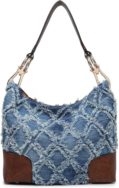Hobo Purses for Women Soft PU Leather Handbags Slouchy Hobo Bags Shoulder Bag Top Handle Tote