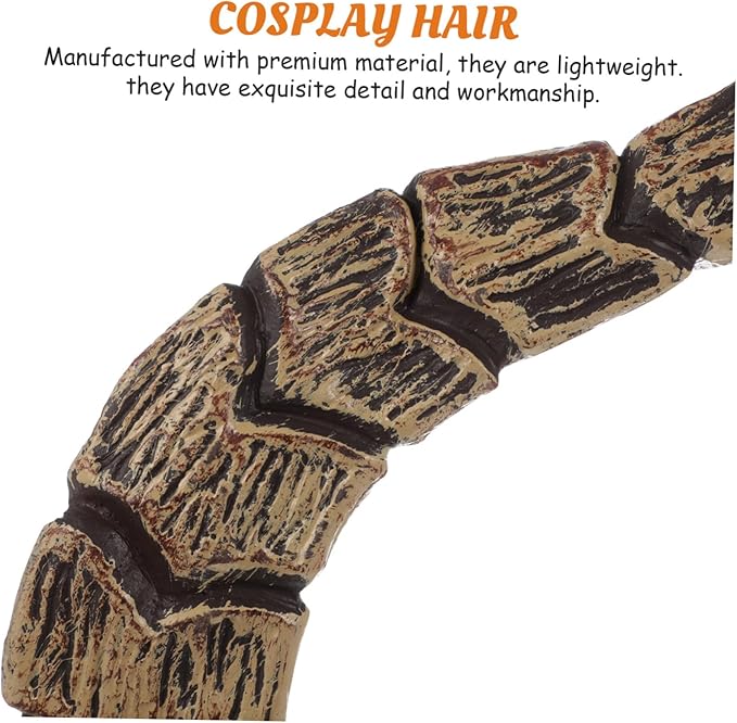 NUOBESTY Animal Horn Headband, Silicone Costume Headwear, Medium, Halloween, Masquerade, Birthday Party, Headband, Unisex