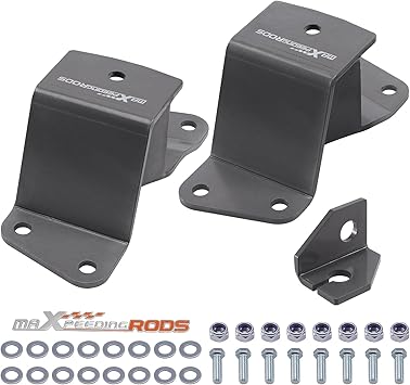 maXpeedingrods 2 Rear Drop Hanger for Chevy SilveradoGMC Sierra 1500 1988-1998, C1500 Lowering Kit 2WD