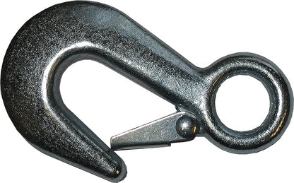 CustomTieDowns 1.5 Inch Strap, Forged Snap Hook On One End, 1 Inch Loop Opening On The Opposite End for Attachment to Winch, Total Strap Length 16 Ft, Polyester Tie-Down Webbing.