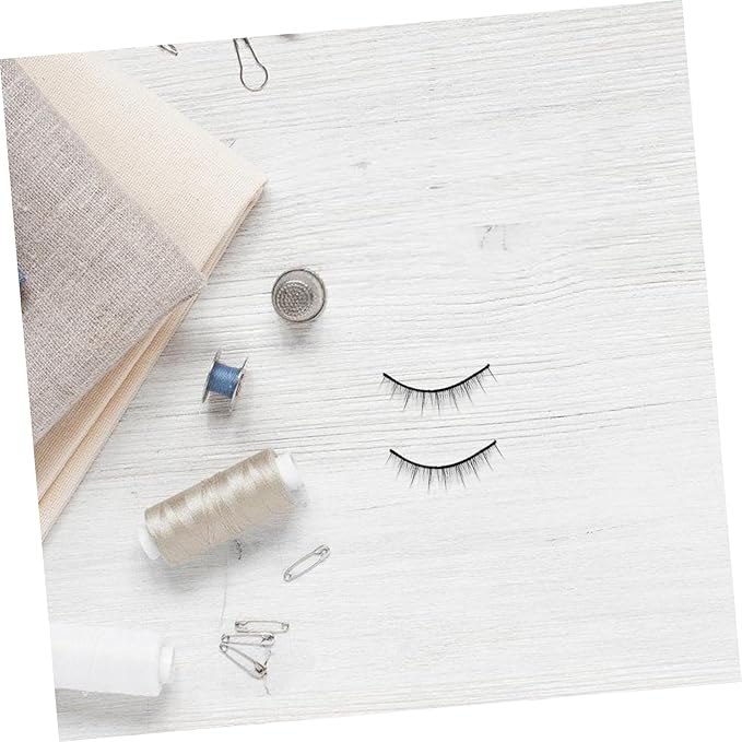 Anneome 1 Pair Doll False Eyelashes Doll Eye Lashes Doll Eyelashes Strips Cosplay Lashes Dolls Accessories Doll Eye Accessories Small Lashes Fake Lashes Crafts Doll Accessory Black