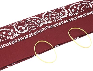 Large 100 Cotton Square Burst Paisley Bandanas (22 inch x 22 inch) - Use For Handkerchief, Headband, Wristband, Head Scarf