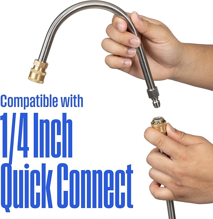 Westinghouse 13 Pressure Washer Gutter Cleaner Wand - 3600 Max PSI, 14 Connector - for Gas and Electric Pressure Washers
