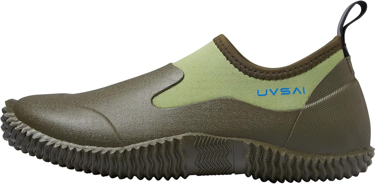 Men’s Waterproof Garden Shoes Rain Boots Slip-On Footwear for Gardening Farming Camping Lawn Care Yard Work