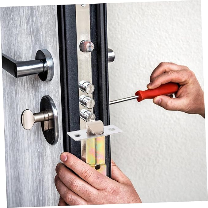 Bathroom Door Lock Core 3-Barrel Ball Lock for Bathroom and Toilet Doors Privacy Door Knobs Lock Door Latch Replacement
