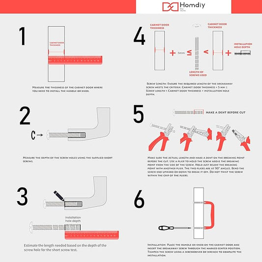 homdiy Brushed Nickel Cabinet Pulls Cabinet Handles, 5in(128mm) Center to Center Dresser Drawer Handles Silver Drawer Pulls for Kitchen, Bedroom, Bathroom, Wardrobe Hardware