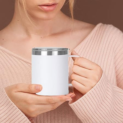Insulated Travel Mug With Handle  Coffee Cup with Lid Handle Travel Insulated Mug  Water Cups Insulated Water Bottle Car Coffee Mug for Drink Coffee Hot Iced