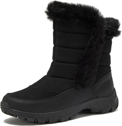 Expedition Waterproof Insulated Womens Snow Boots, Lace Up or Slip On Winter Boots for Women, Medium or Wide Width Sizes 6 to 11, Black, Brown, Blue, White or Grey Winter Shoes