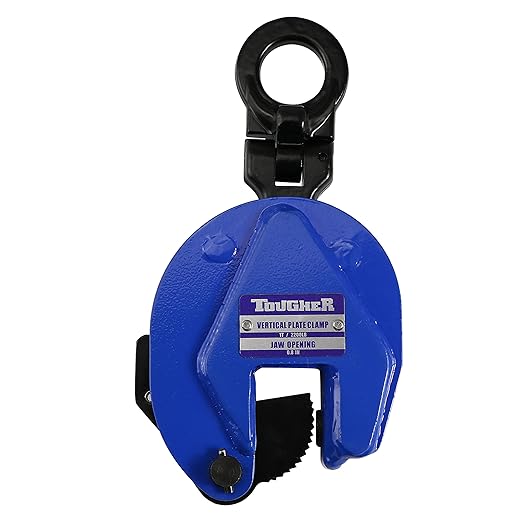 Vertical Plate Clamp, 2200lbs1T Plate Lifting Clamp Jaw Opening up to 0.8 inch, for Lifting and Transporting