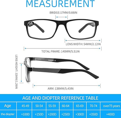 DONGDI Blue Light Blocking Reading Glasses 4 Pack Computer Readers for Women Men,Anti Glare UV Ray Filter Eyeglasses+4.00