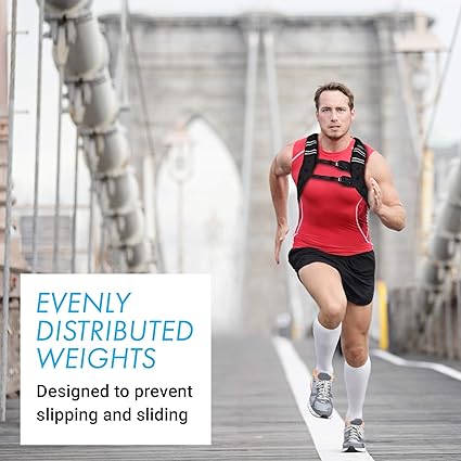 Aduro Sport Weighted Vest Workout Equipment, 4lbs/6lbs/12lbs/20lbs/25lbs/30lbs Body Weight Vest for Men, Women, Kids