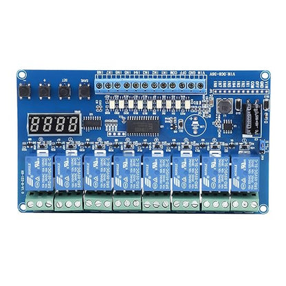 Multifunction Relay, 8-36V 8-Channel Multifunction Time Delay Relay Interface Board Module Optocoupler LED