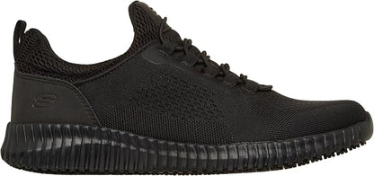These Skechers slip-on shoes have a breathable mesh upper, bungee lacing, and a slip-resistant sole - perfect for all-day comfort on your feet.