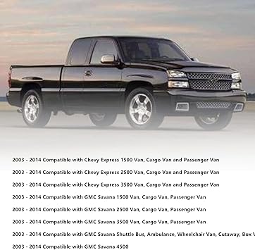 SecosAutoparts Driver or Passenger Side Top Lean Back Replacement Cloth Seat Cover Gray Compatible with Chevy Express GMC Savana Van 2003 2004 2005 2006 2007 2008 2009 2010 2011 2012 2013 2014