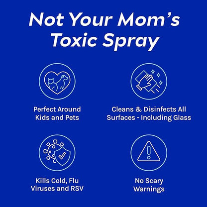 CleanBoss Botanical Disinfectant - 24 oz (Pack of 2) - Multi-Surface Cleaner - Kills 99.9 of Germs  Cold  Flu Viruses - Fresh Thyme Scent - No Rinse on Food Contact Surfaces - Pet Friendly