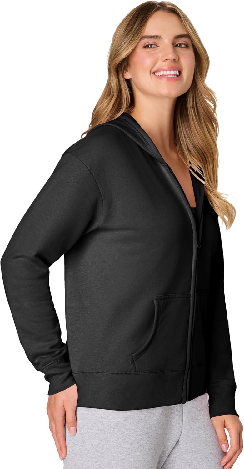 Hanes womens Ecosmart Full Zip Fleece Hoodie