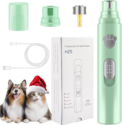 VIWIK Dog Nail Grinder, 2-Speed Rechargeable Dog Nail Trimmers for Large Medium  Small Dogs, Upgrade Professional Electric Pet Paws Grooming, Quiet Puppy Grooming Tool, for Dogs Cats