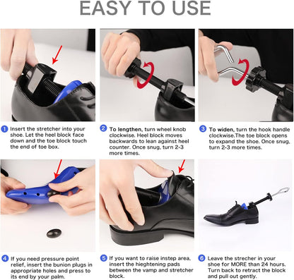 LANNEY Shoe Stretcher for Women & Men Wide Feet - Premium Shoe Expander Widener Stretch Length Width ( Not in original packaging / Not accessories included. )