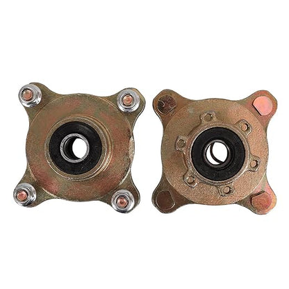 4 Stud Front Disc Brake Wheel Rim Hub with Bearing Assembly  Steering Knuckle Spindle for 125cc 150cc Quad Buggy ATV UTV